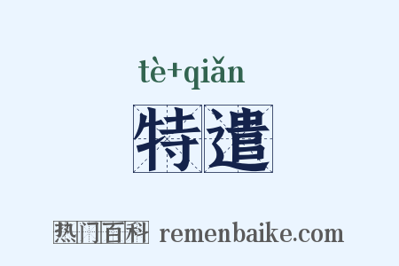 特遣是什么意思的图片